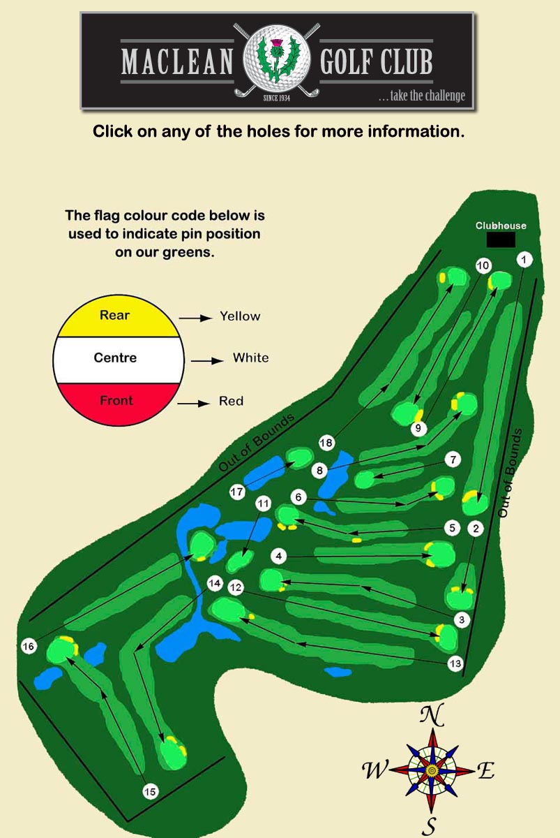 Maclean Golf Club Map